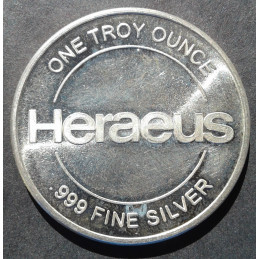 1 Oz Heraeus Hanau Reverse