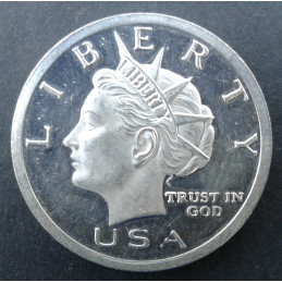 2005 1 Oz NorFed Liberty Dollar $10 Type 1 Obverse