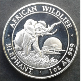 2009 1 Oz Somali Elephant Obverse