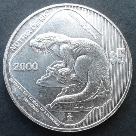 2000 1 Oz Mexican Endangered Species Otter Obverse