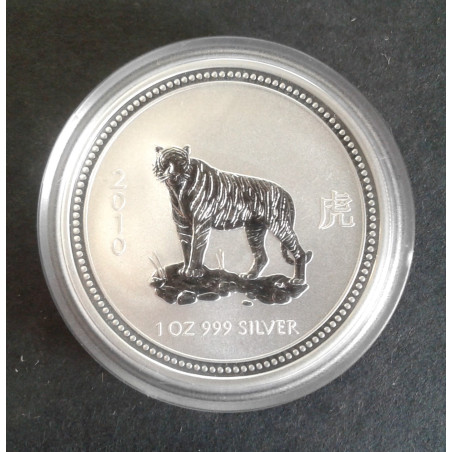 2010 1 Oz Australian Lunar Series 1 [Tiger] Obverse