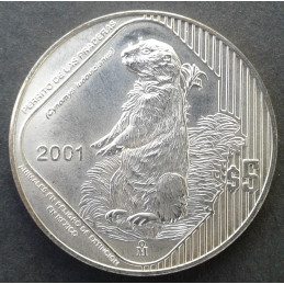 2001 1 Oz Mexican Endangered Species Prairie Dog Obverse