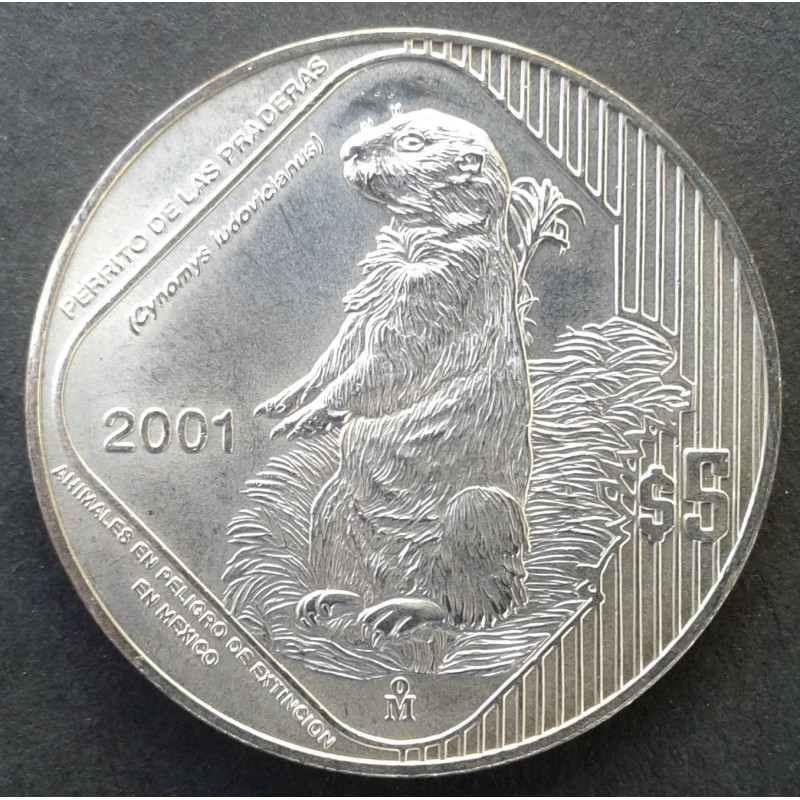 2001 1 Oz Mexican Endangered Species Prairie Dog Obverse