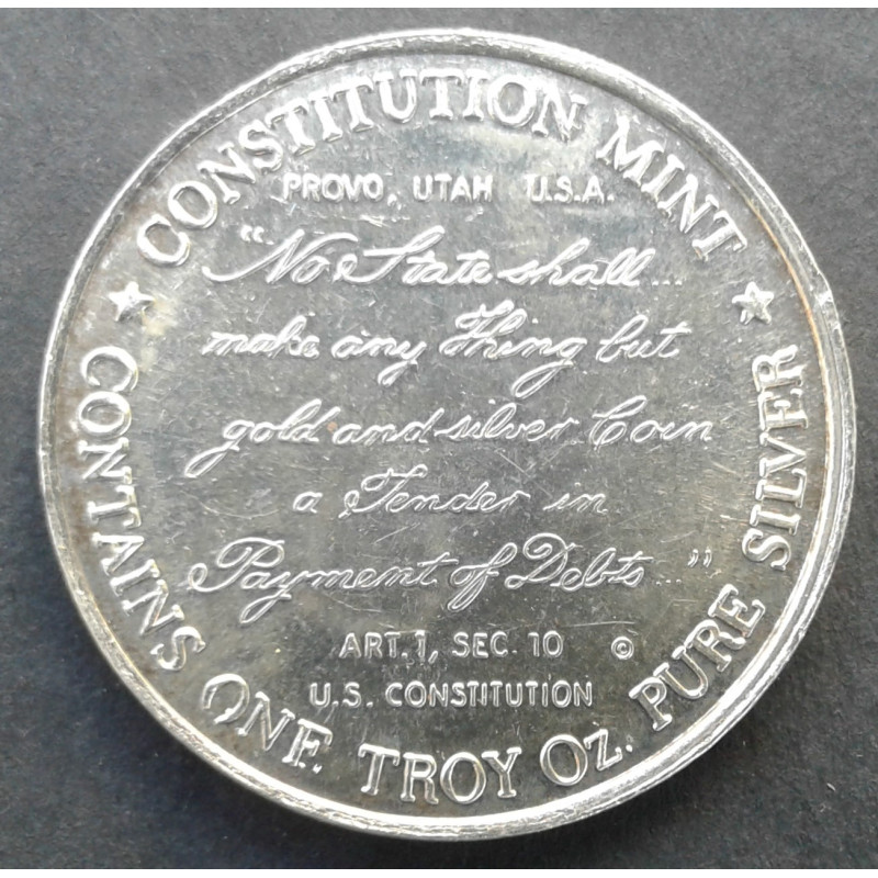 1974 1 Oz Constitution Mint USS Constitution Reverse