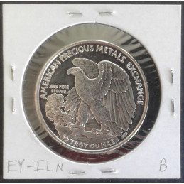 1/2 Oz APMEX Walking Liberty Reverse