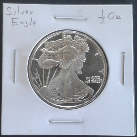 1/2 Oz Silver Eagle Replica Obverse