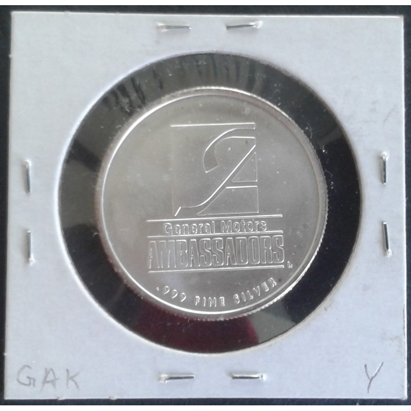 1/2 Oz Liberty Mint GM Ambassadors 1949 Buick Reverse