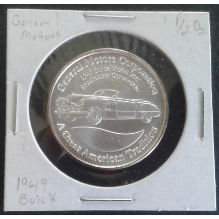 1/2 Oz Liberty Mint GM Ambassadors 1949 Buick Obverse