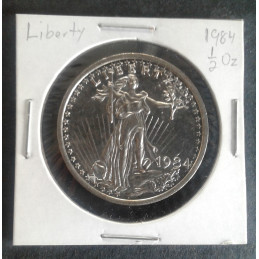 1984 1/2 Oz St. Gaudens Obverse