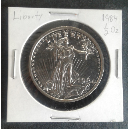 1984 1/2 Oz St. Gaudens Obverse