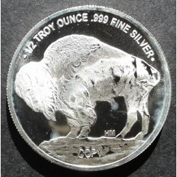 1/2 Oz Highland Mint Buffalo Nickel Reverse
