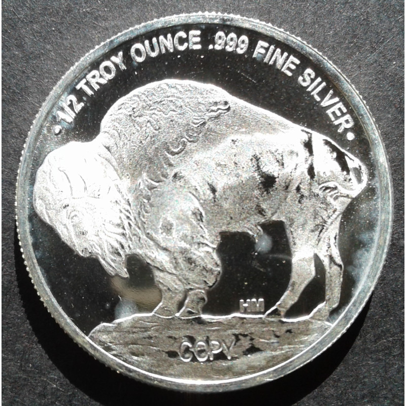 1/2 Oz Highland Mint Buffalo Nickel Reverse