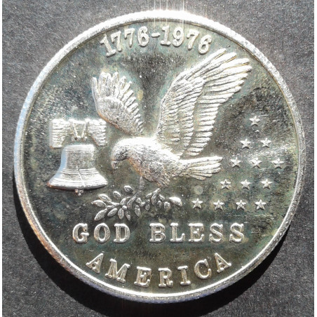 1976 1/2 Oz Tri State Refining Eagle/Bell Obverse