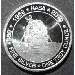 2019 SilverTowne 1 Oz Apollo 11 Obverse
