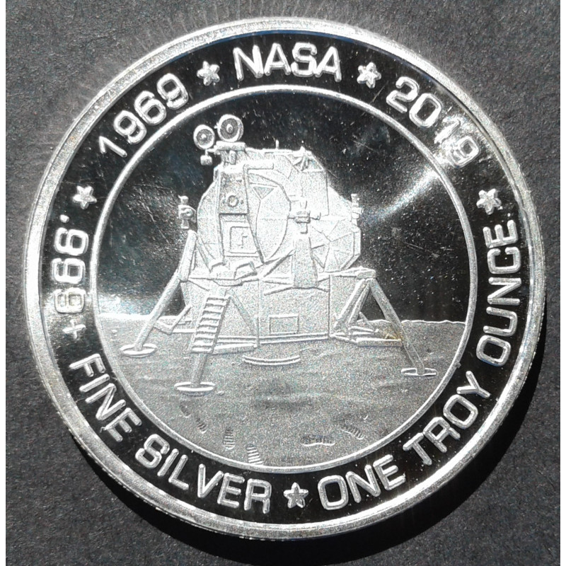2019 SilverTowne 1 Oz Apollo 11 Obverse