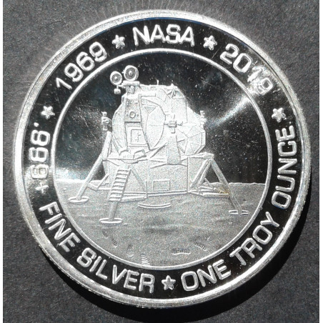 2019 SilverTowne 1 Oz Apollo 11 Obverse