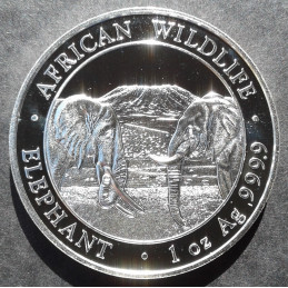 2020 1 Oz Somali Elephant Obverse