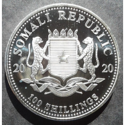 2020 1 Oz Somali Elephant Reverse
