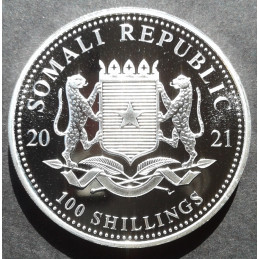 2021 1 Oz Somali Elephant Reverse