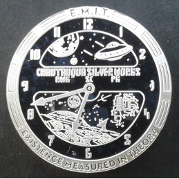 1 Oz Chautauqua Silver Works Time Series #5 Reverse