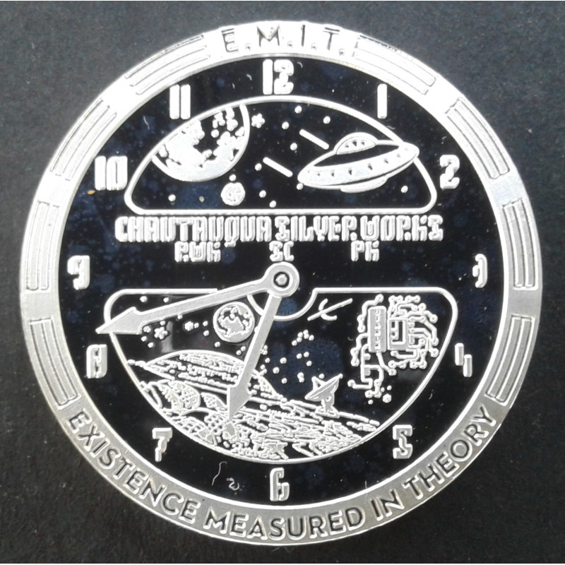 1 Oz Chautauqua Silver Works Time Series #5 Reverse