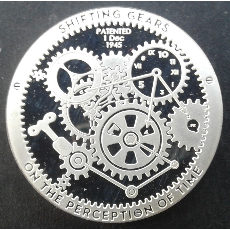 1 Oz Chautauqua Silver Works Time Series Shifting Gears Obverse