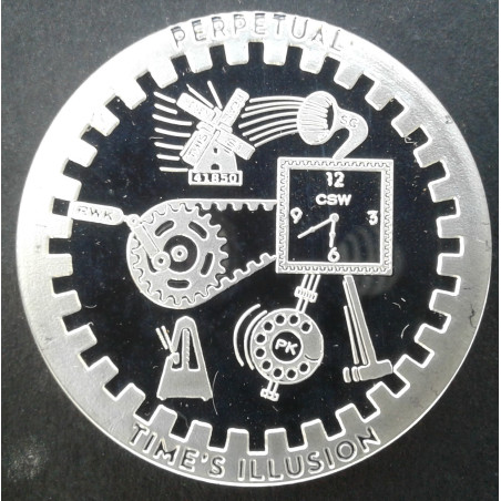 1 Oz Chautauqua Silver Works Time Series Perpetual Obverse
