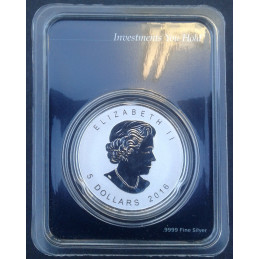 2016 1 Oz Canada Maple Leaf Panda Privy MintDirect Obverse