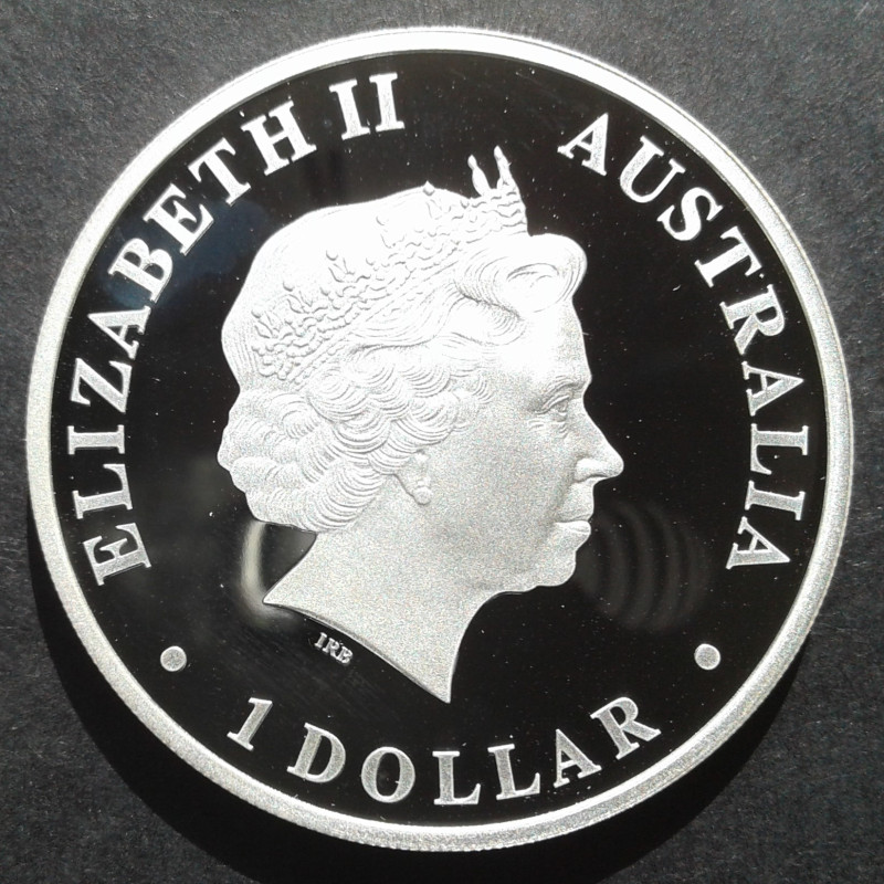 2015 1 Oz Australian Wildlife Crocodile Proof Obverse