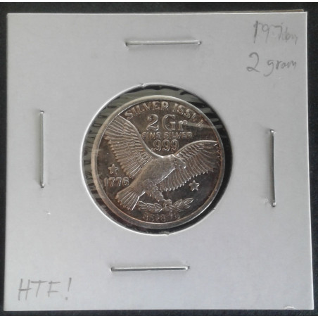 1976 2 Gram Eagle Bicentennial Obverse