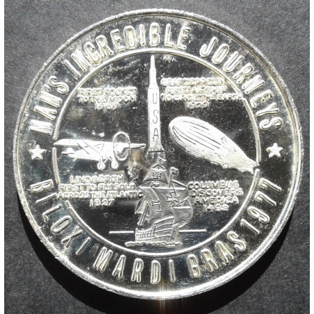 1977 1 Oz Gulf Coast Carnival Association Doubloon Obverse