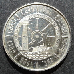 1979 1 Oz Gulf Coast Carnival Association Doubloon Reverse