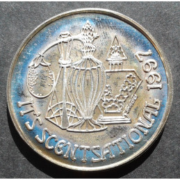 1997 1 Oz Mystic Krewe of Shangri-La Doubloon Obverse