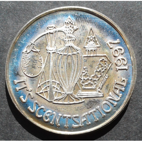 1997 1 Oz Mystic Krewe of Shangri-La Doubloon Obverse