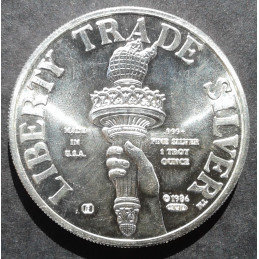 1986 1 Oz Engelhard Liberty Reverse