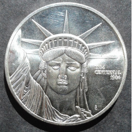 1986 1 Oz Engelhard Liberty Obverse