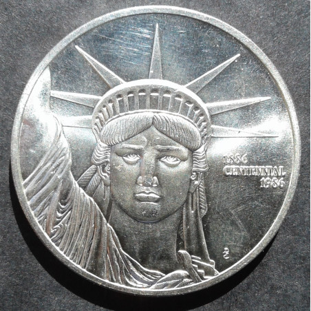 1986 1 Oz Engelhard Liberty Obverse