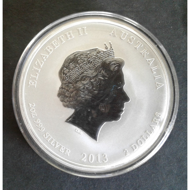 2013 2 Oz Australian Lunar Series 2 [Snake] Reverse