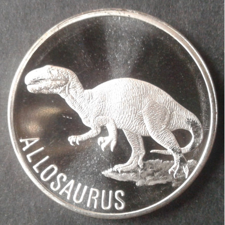 1 Oz  Allosaurus Obverse