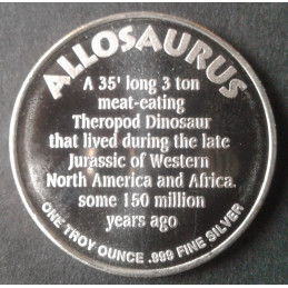 1 Oz  Allosaurus Reverse