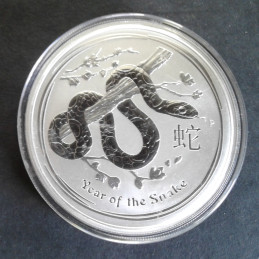 2013 2 Oz Australian Lunar Series 2 [Snake] Obverse