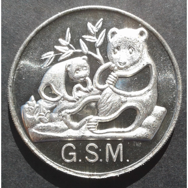 1 Oz Golden State Mint Panda Reverse