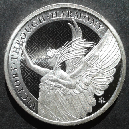2021 1 Oz St. Helena Queen's Virtues Harmony Reverse