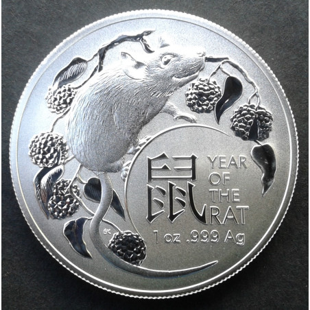 2020 1 Oz RAM Year of the Rat Obverse