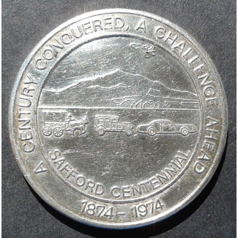 1974 1 Oz Safford Arizona Centennial Obverse