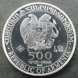 2022 1 Oz Armenia Noah's Ark Reverse