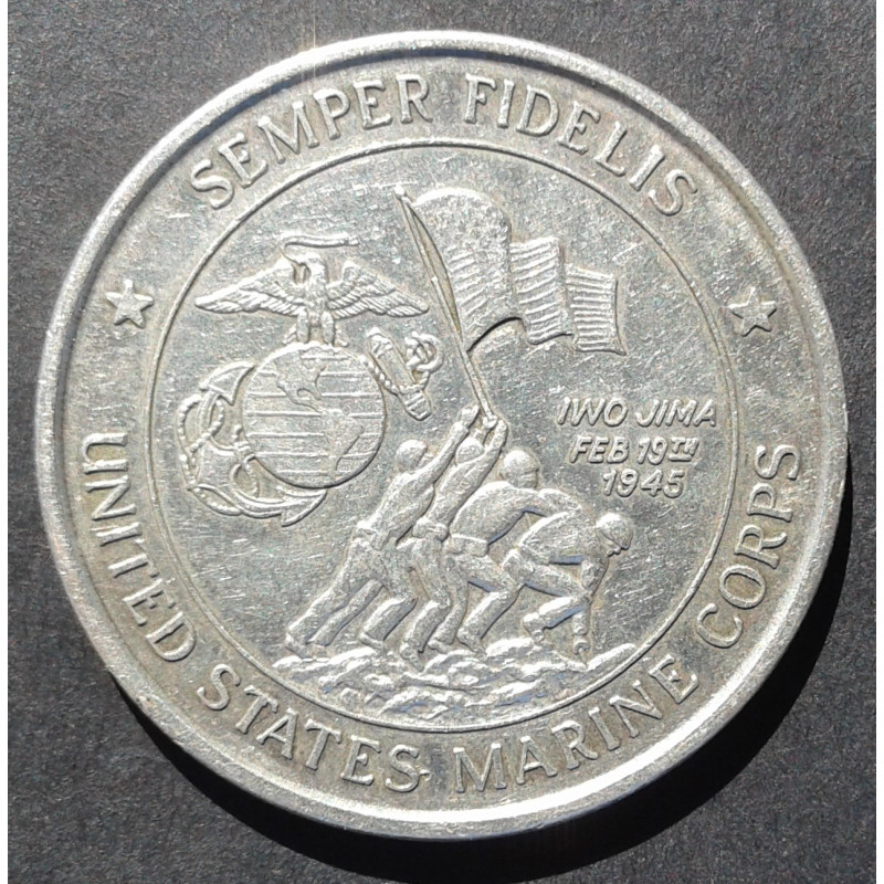 1 Oz Desert Storm Marine Corp Reverse