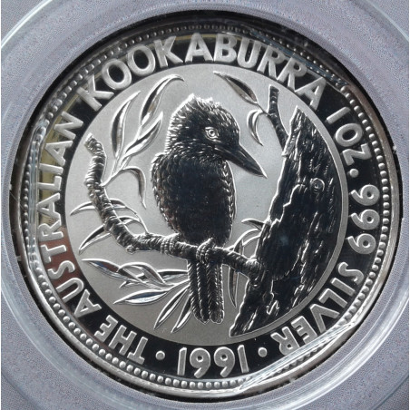 1991 1 Oz Australian Kookaburra Reverse