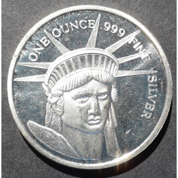1 Oz Statue of Liberty Poem Obverse
