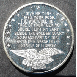 1 Oz Statue of Liberty Poem Reverse